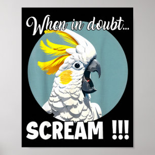 Póster Atoo Meme T, Gritando Divertido Atoo de Cresta de