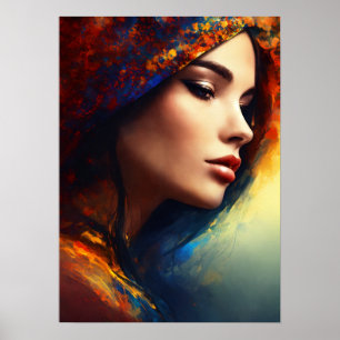 Póster "Atractivo hacia la izquierda: La encantadora pose