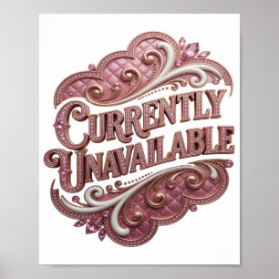 Póster Atractivo Rosa NO DISPONIBLE ACTUALMENTE
