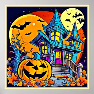 Póster Atractivo trabajo artístico en la casa