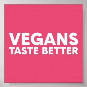 Póster Atractivo Vegano