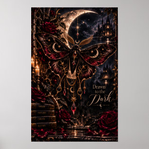 Póster Atraído por la Oscuridad Cuaderno de la Polilla