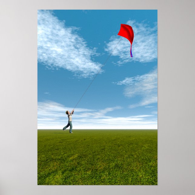 Póster ¡Atrapa el viento! (Frente)