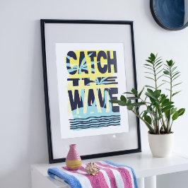 Póster Atrapa la ola.