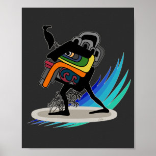 Póster ¡Atrapa una ola, Huehue! Surfista De Piedra Toma V