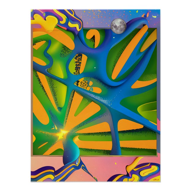Póster Atrapado en el Curl II (Anverso)
