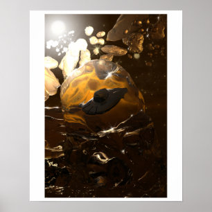 Póster Atrapado en el poster ambarino