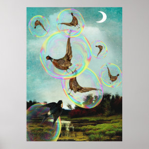 Póster Atrapados en burbujas