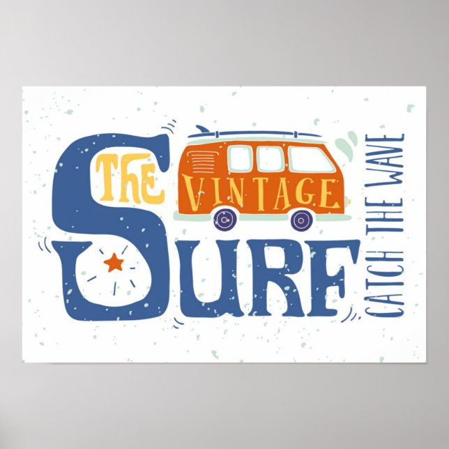 Póster Atrapar Al Poster De Olas (Frente)