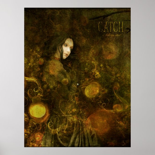 Póster atrapar una estrella que cae (Frente)