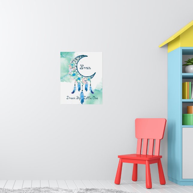Póster Atrapasueños personalizado para niños (Guardería 1)