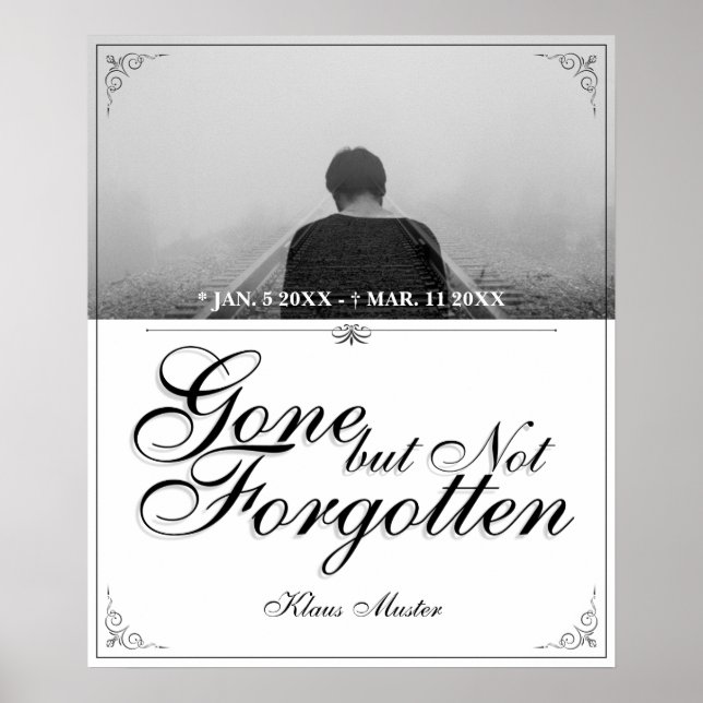 Póster Atrás pero no olvidado - Clásico (Frente)