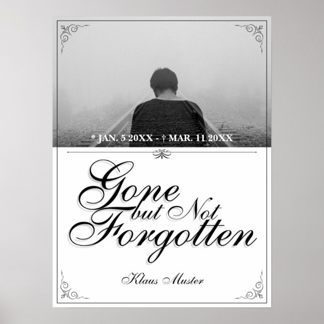 Póster Atrás pero no olvidado - Clásico (Frente)