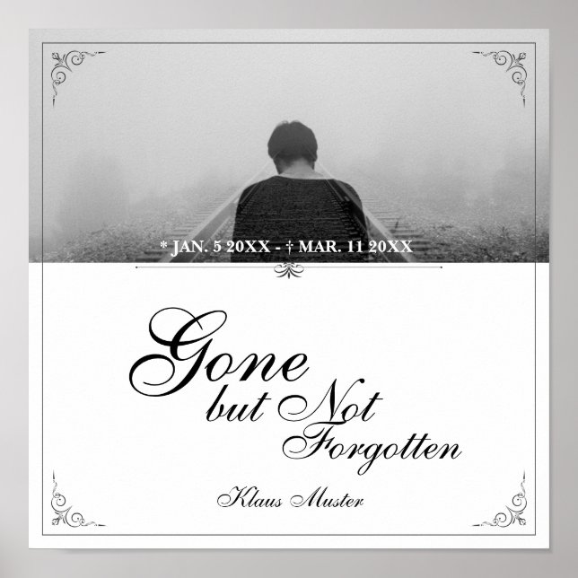 Póster Atrás pero no olvidado - Clásico (Frente)