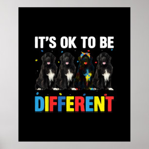 Póster Atrévase A Ser Diferente   Divertido Newfie   Ter