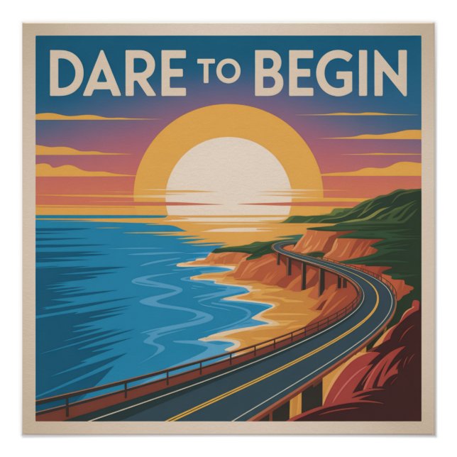 Póster Atrévete a Comenzar (Anverso)