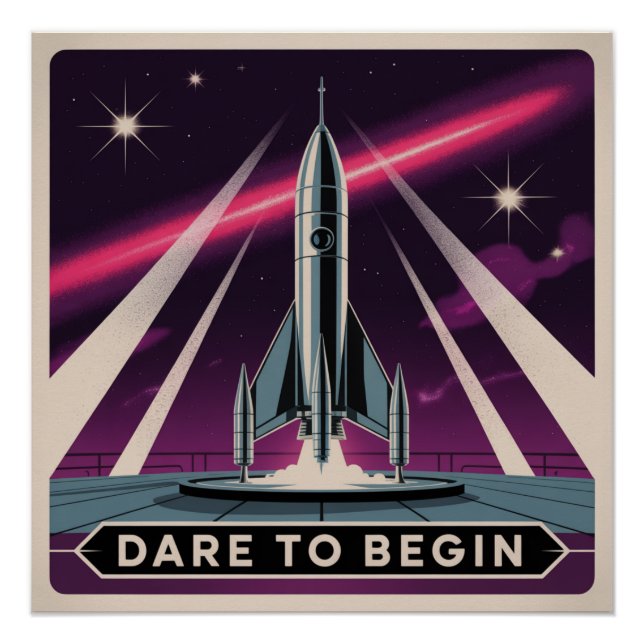 Póster Atrévete a Empezar (Anverso)