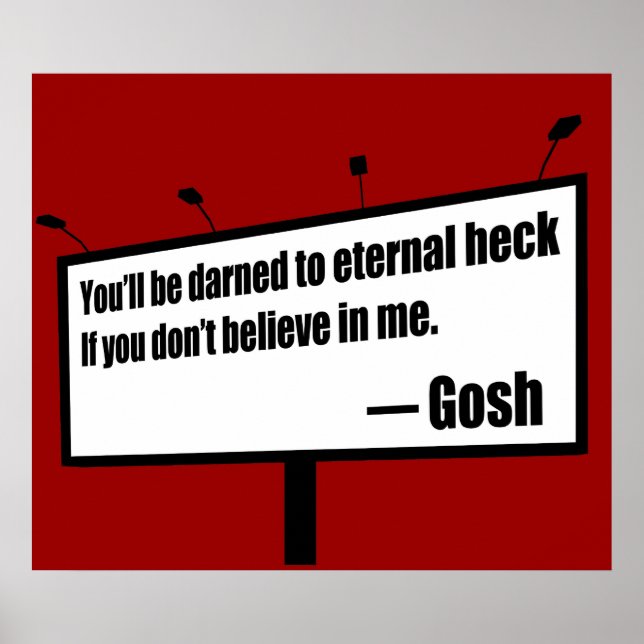 Póster Atrevido a Eternal Heck poster/imprenta gracioso (Frente)