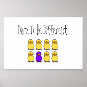 Póster Atrevimiento a ser diferente