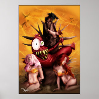 Póster Attack of the Hot Dog Men Poster