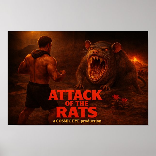 Póster Attack of the Rats — Official Movie Poster  (Frente)