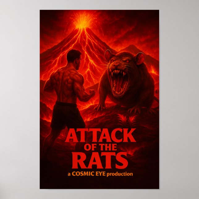Póster Attack of the Rats Poster (Frente)