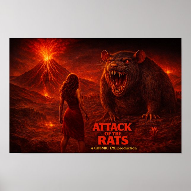 Póster Attack of the Rats Poster (Frente)