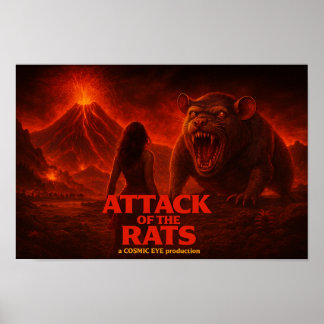Póster Attack of the Rats Poster
