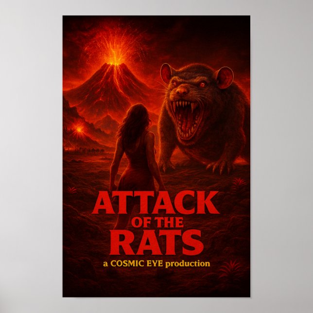 Póster Attack of the Rats Poster (Frente)