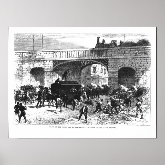 Póster Attack on the Prison Van at Manchester (Frente)