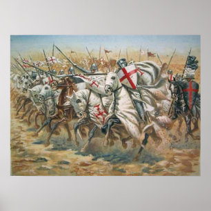 Póster Attacke der Tempelritter