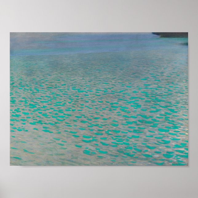Póster Attersee - Gustav Klimt (Frente)