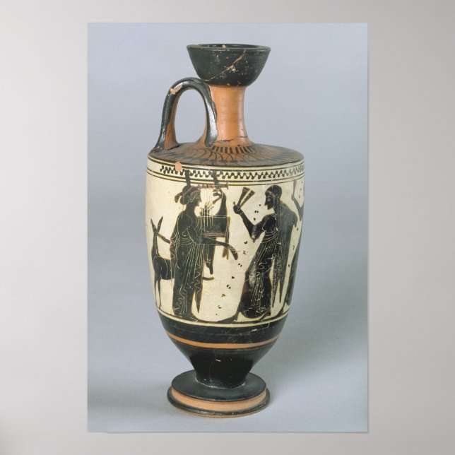 Póster Attic black-figure lekythos (Frente)