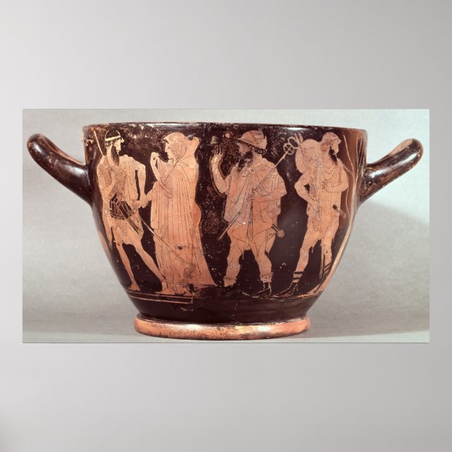 Póster Attic red figure skyphos (Frente)