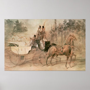 Póster Au Bois de la "promenade"