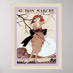 Póster Au Bon Marché ~ Publicidad de época