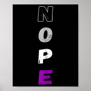 Póster Aual Nope Ace Pride Bandera Auality Lgbt Community