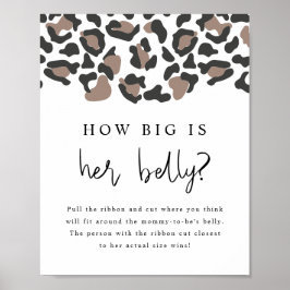 Póster AUBREE Leopard imprime lo grande que es su juego B