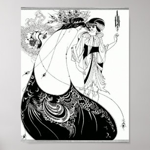 Póster Aubrey Beardsley El Pavo Real