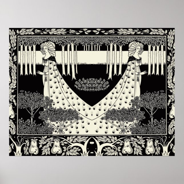 Póster Aubrey Beardsley Salome (Frente)