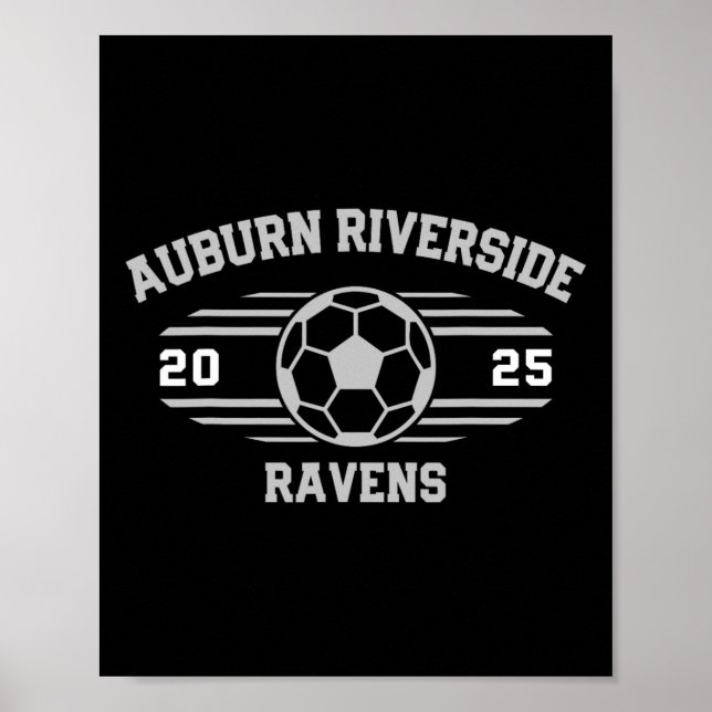 Póster Auburn Riverside Ravens Fútbol Byll 2025 (Frente)