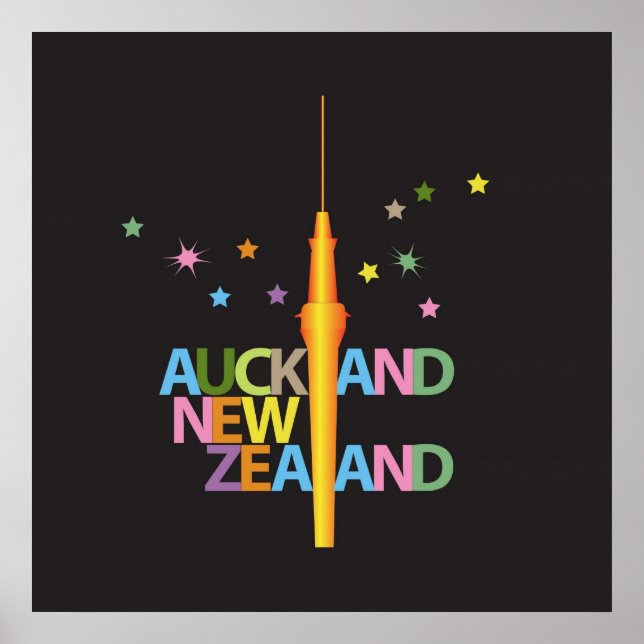 Póster Auckland City New Zealand (Frente)