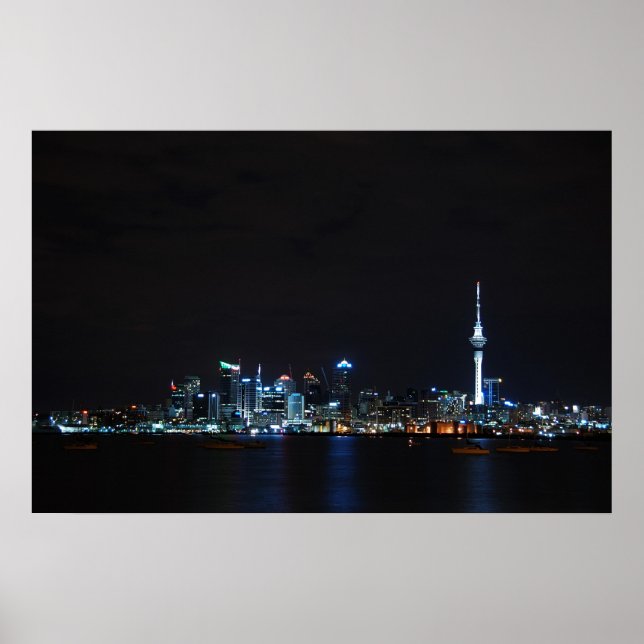 Póster Auckland incandescente (Frente)