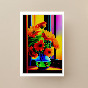 Póster Audaces Colores Florales Artísticas