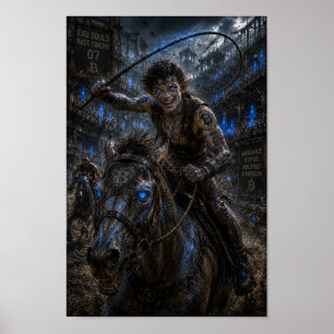 Póster Audacia / Jinete / Carrera de Caballos