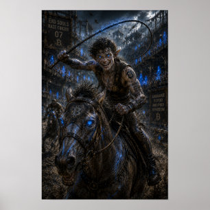 Póster Audacia / Jinete / Carrera de Caballos