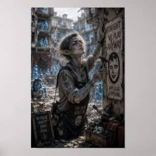 Póster Audacia / Trabajador de teatro / Edificio de apart