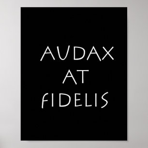 Póster Audax en fidelis