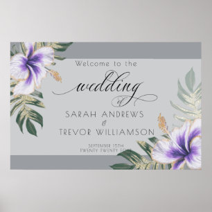 Póster Audaz Amethyst Purple Floral