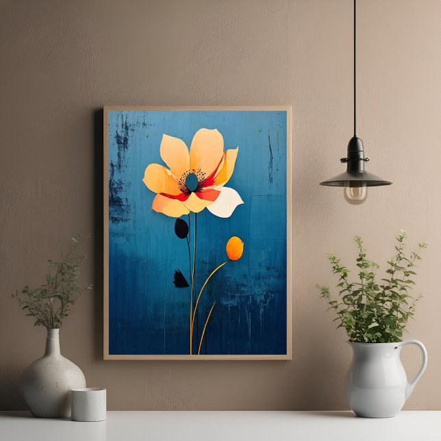 Póster Audaz arte floral con flor abstracta (Subido por el creador)